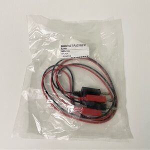 3-Foot Dual Banana Plug to Banana Plug Test Cable GBD-106